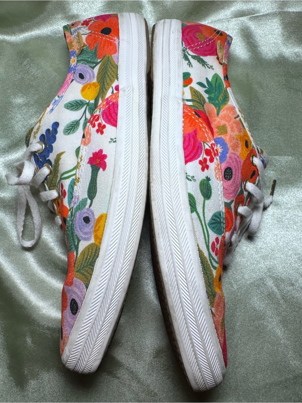 Keds Floral Rifle Paper Co. Canvas Low Top Sneakers WF60416 Womenβs Size 7.5β - Picture 5 of 8